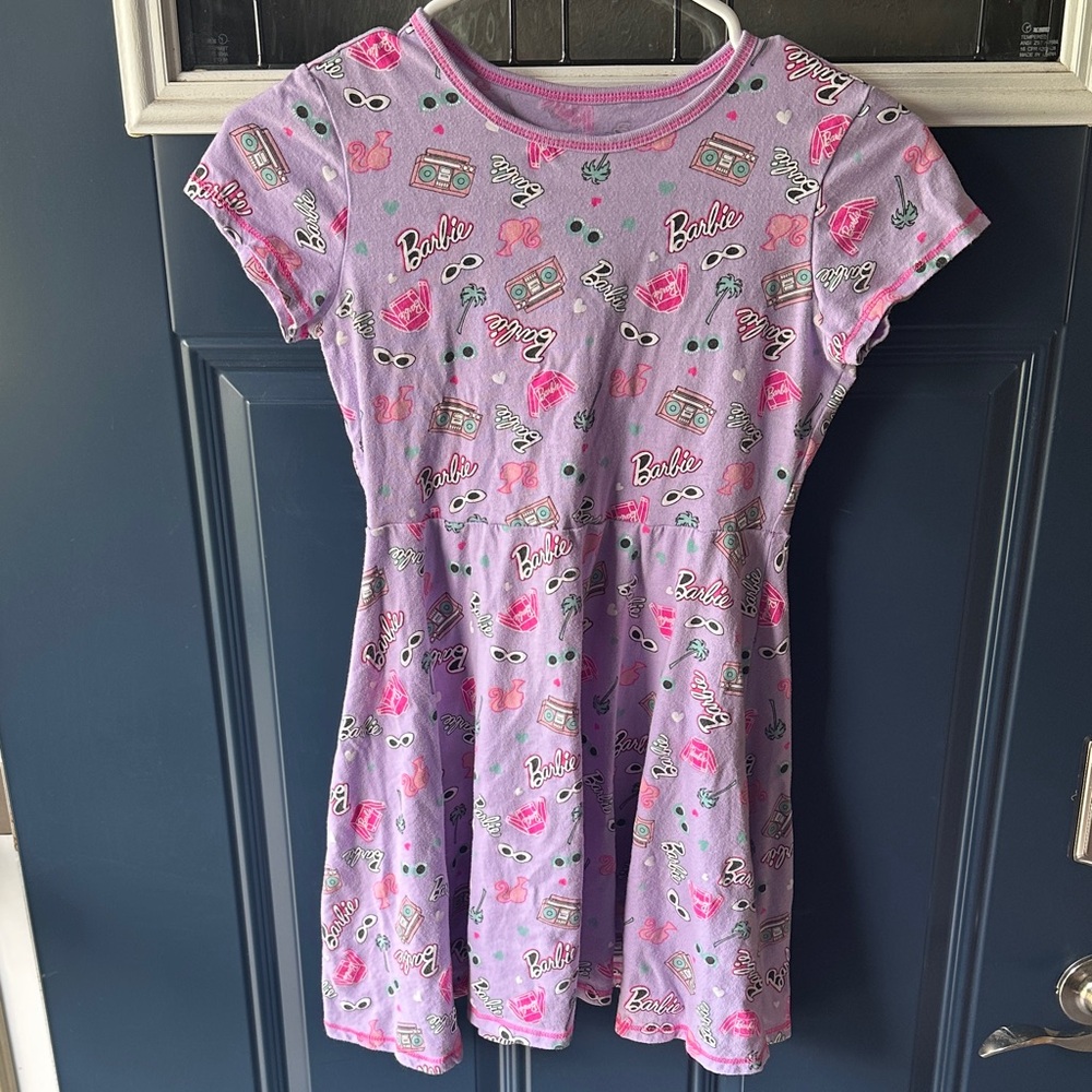 Mattel Barbie Lavender Dress with Fun Prints